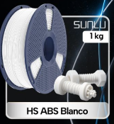 Filamento Sunlu ABS Blanco 1 kg