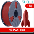 Filamento Sunlu PLA HS Rojo 1 kg