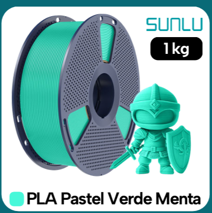Filamento PLA Pastel Verde Sunlu