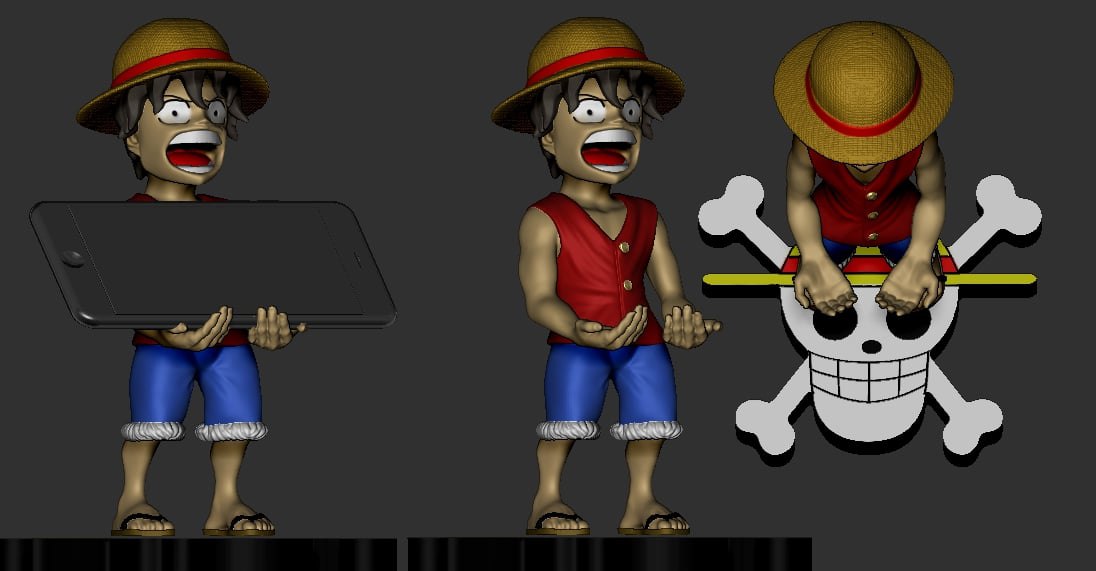 Soporte Luffy STL